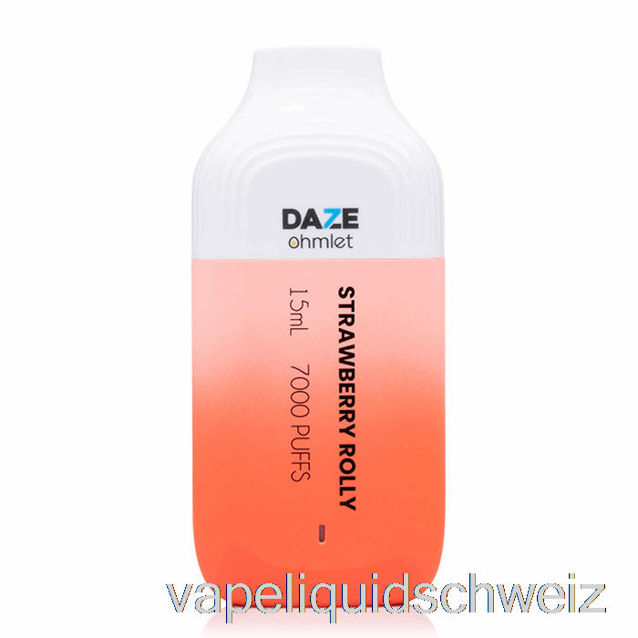 7 Daze Ohmlet 7000 Einweg-Erdbeer-Rolly-Vape Ohne Nikotin